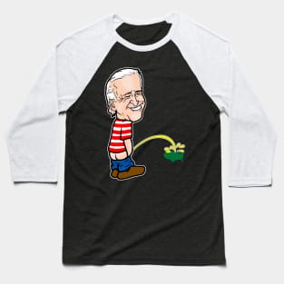 Biden Peeing Baseball T-Shirt